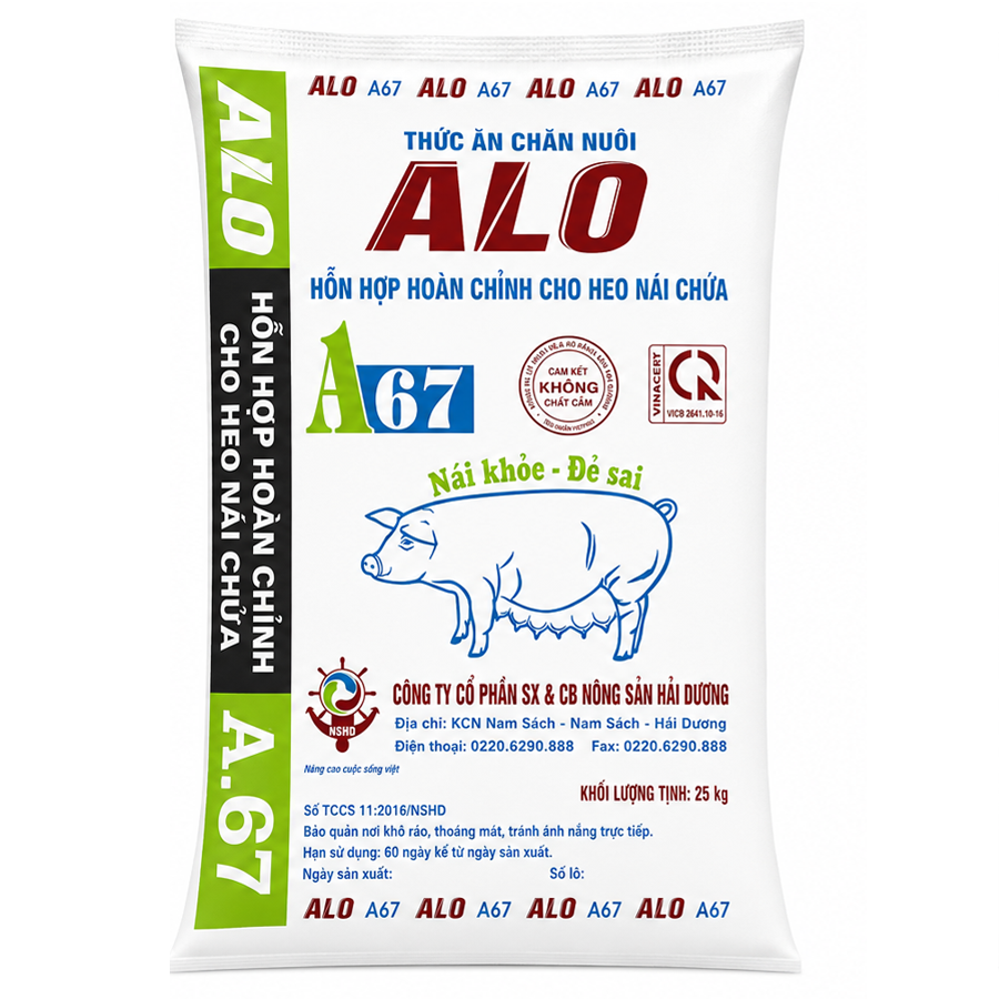 A67 - Hỗn hợp hoàn chỉnh cho heo nái chửa