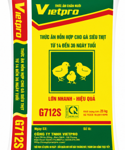 G712S - Thức ăn hỗn hợp cho gà siêu thịt từ 14 đến 36 ngày tuổi